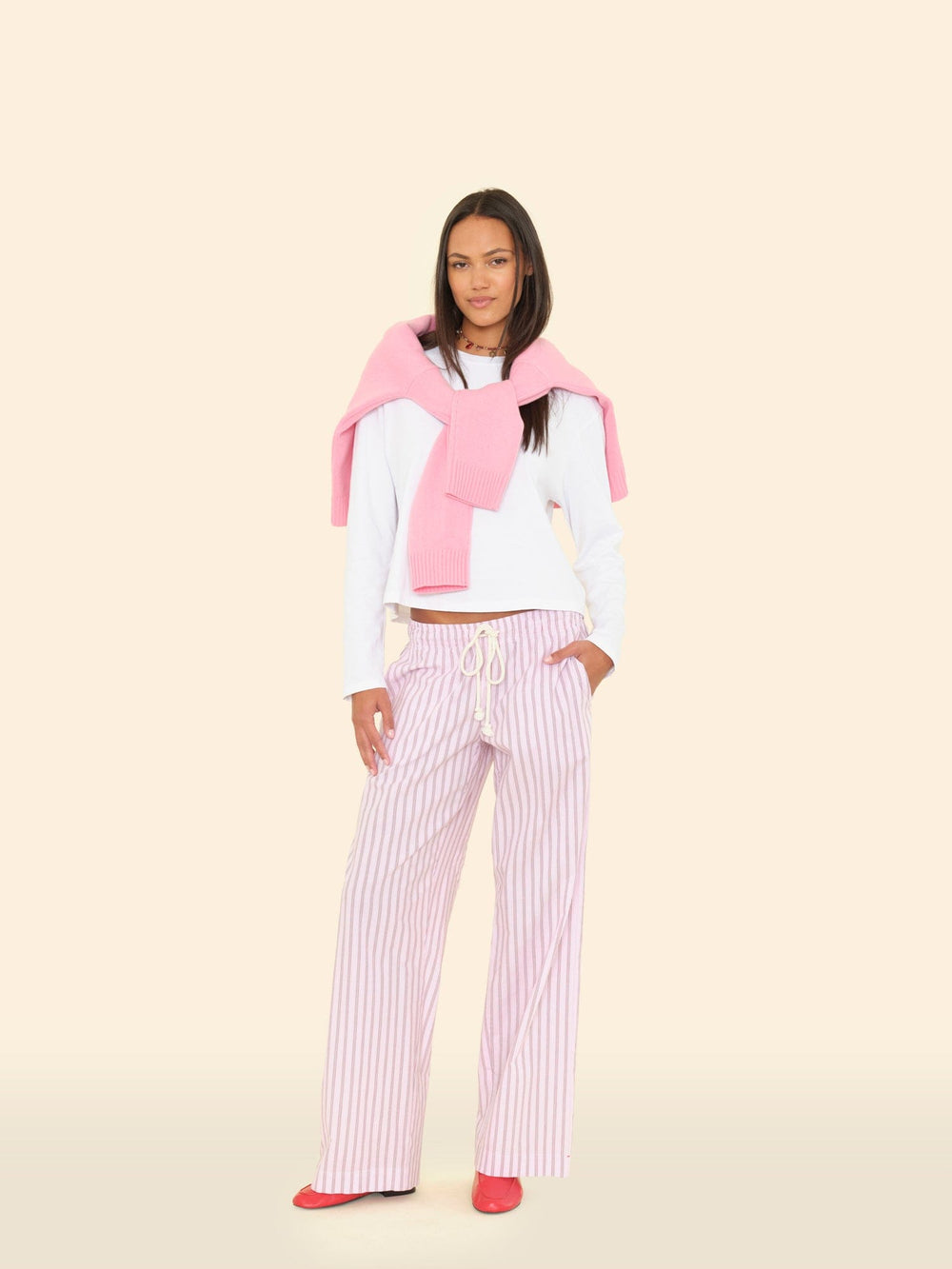 X2509 Pant Blush Cherry Stripe Brinna Pant Blush Cherry Stripe Brinna Pant