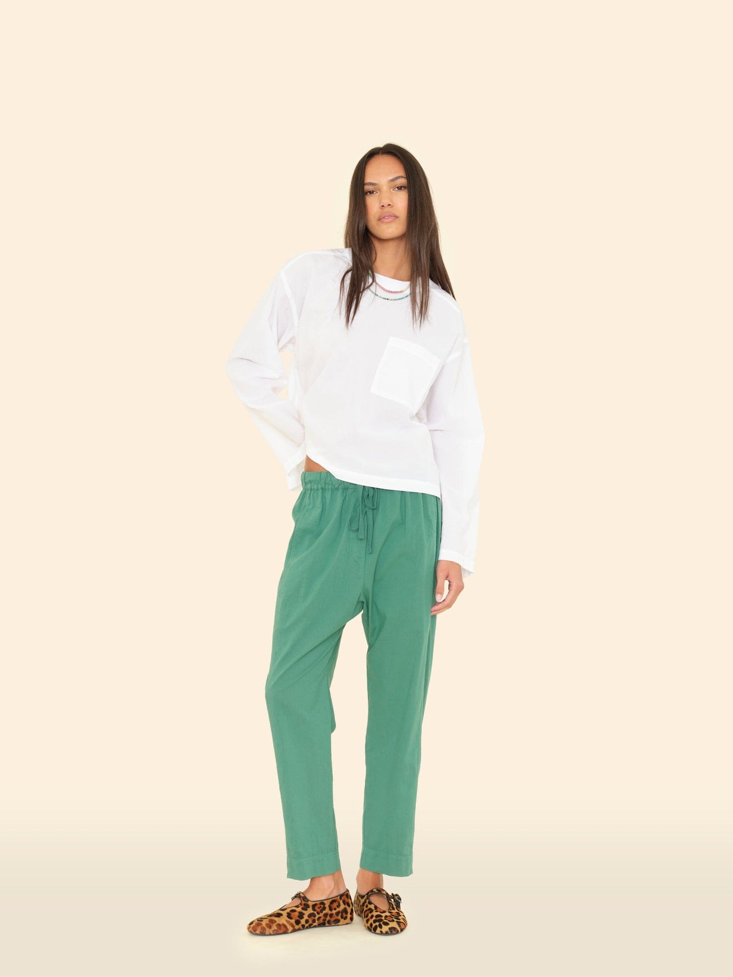 X2509 Pant Mint Leaf Draper Pant Mint Leaf Draper Pant
