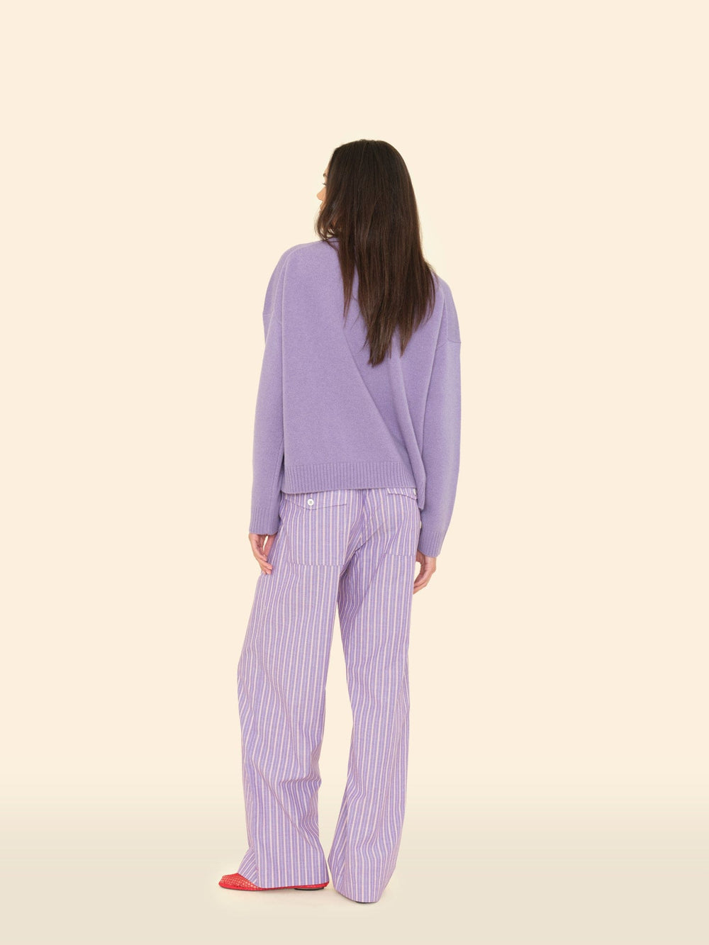 X2509 Pant Violet Rouge Stripe Brinna Pant Violet Rouge Stripe Brinna Pant