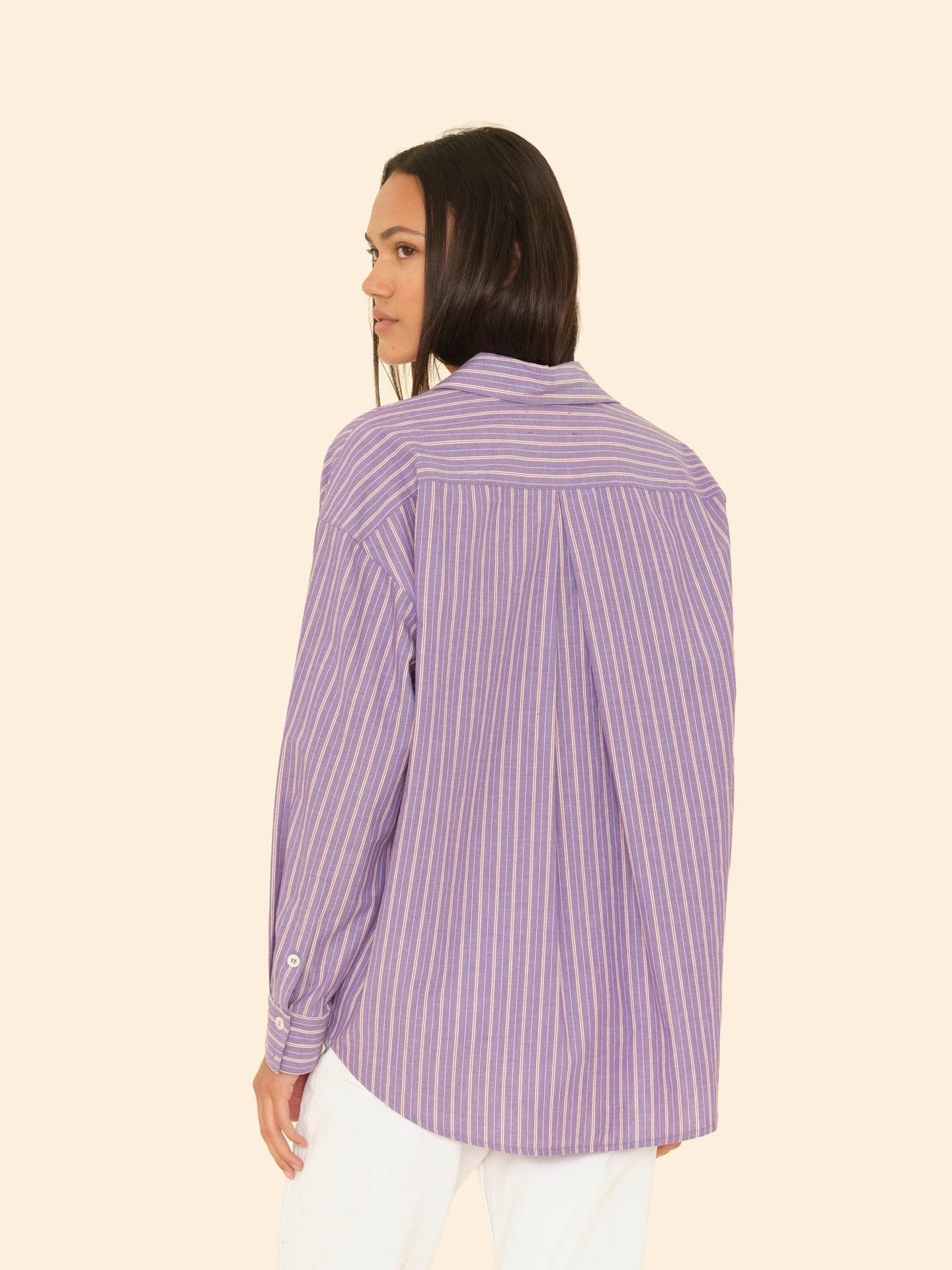 X2509 Shirt Violet Rouge Stripe Hayven Shirt Violet Rouge Stripe Hayven Shirt