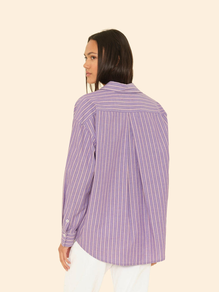 X2509 Shirt Violet Rouge Stripe Hayven Shirt Violet Rouge Stripe Hayven Shirt