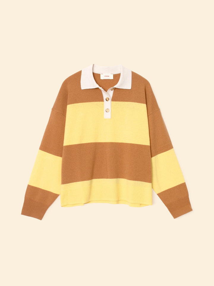 X2509 Sweater Camel Stripe Braxton Sweater Camel Stripe Braxton Sweater