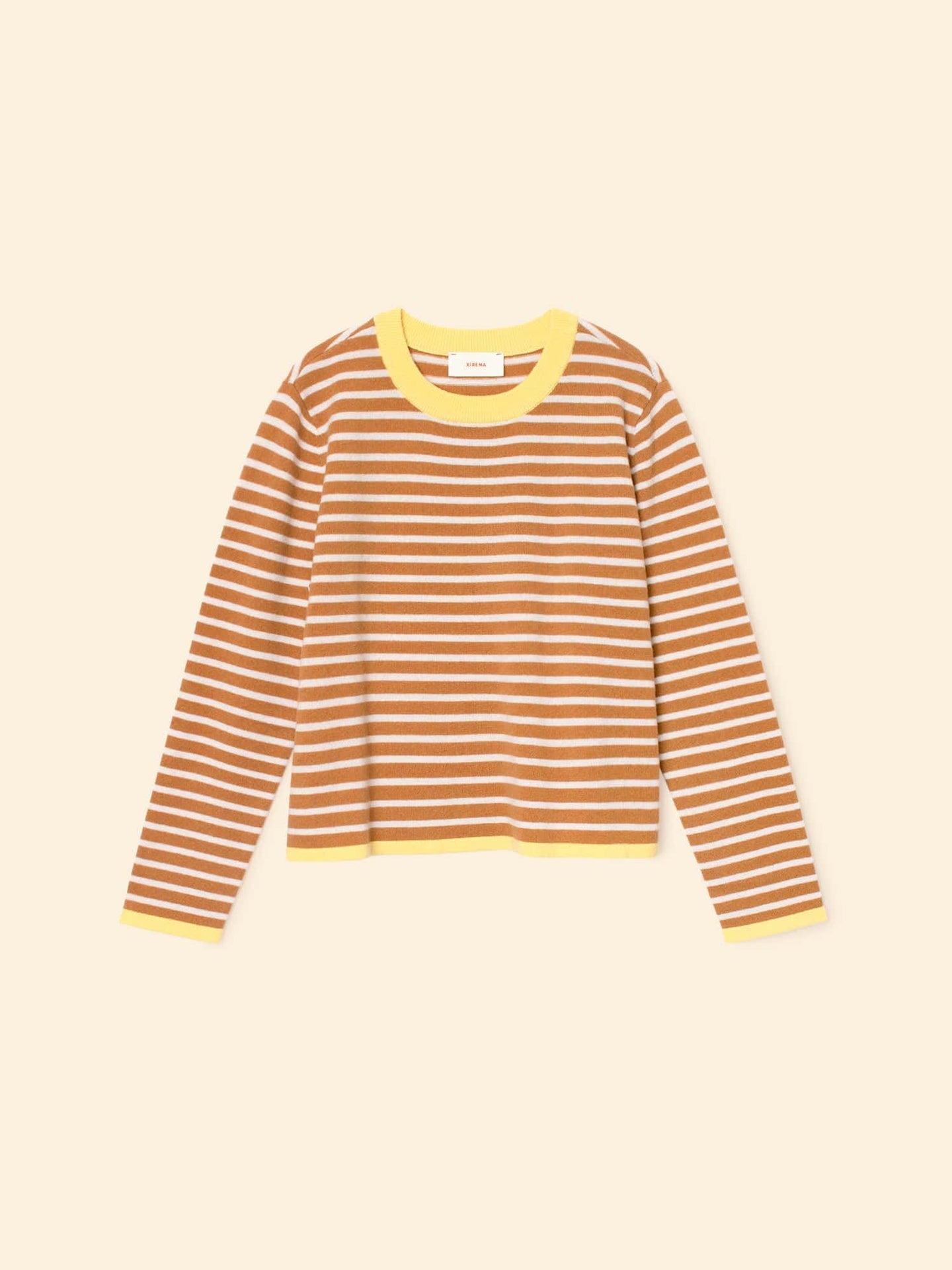 X2509 Sweater Camel Stripe Maxwell Sweater Camel Stripe Maxwell Sweater