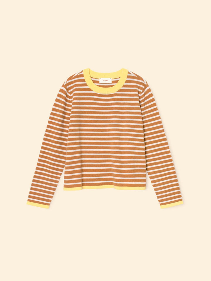 X2509 Sweater Camel Stripe Maxwell Sweater Camel Stripe Maxwell Sweater