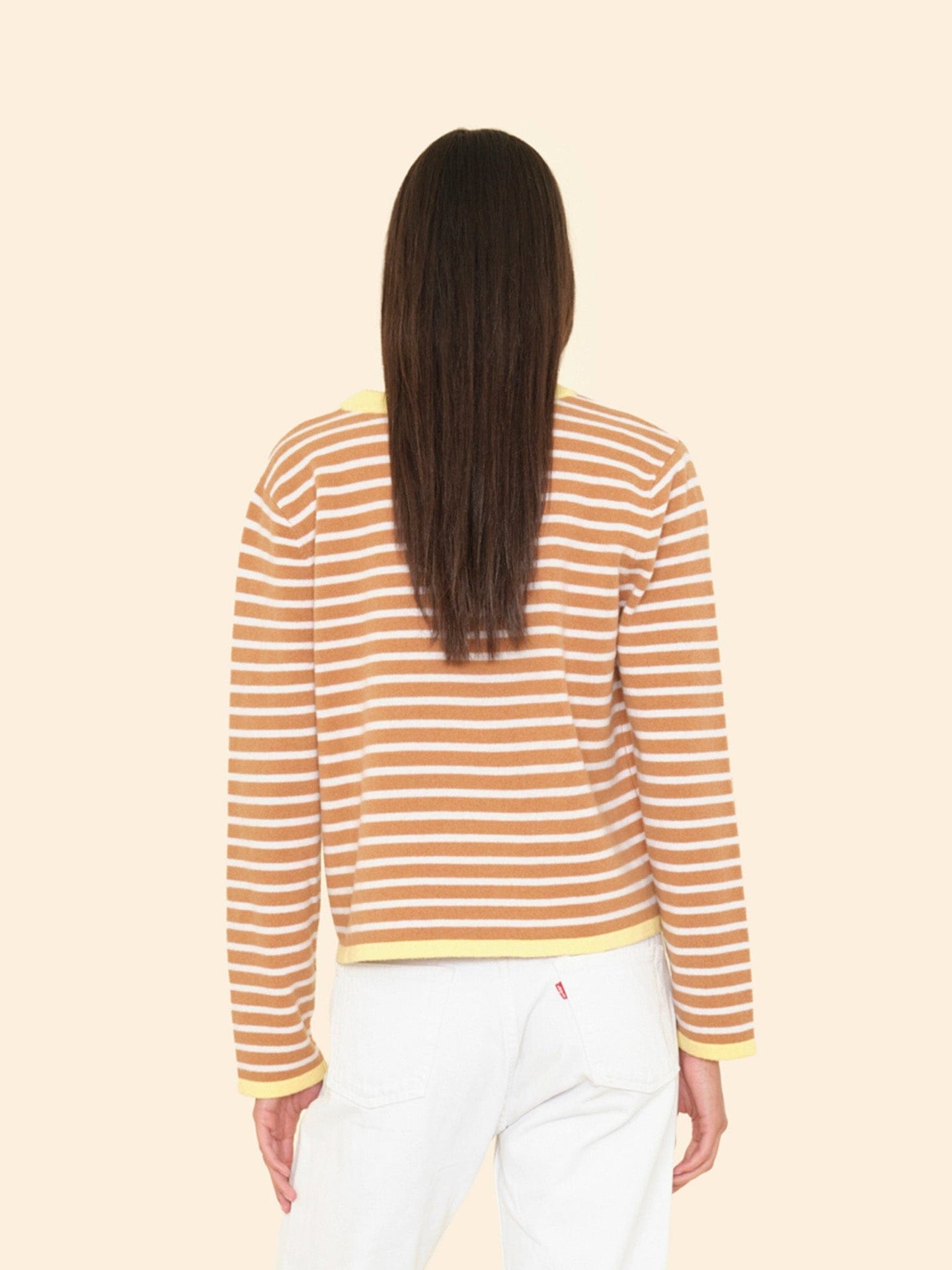 X2509 Sweater Camel Stripe Maxwell Sweater Camel Stripe Maxwell Sweater