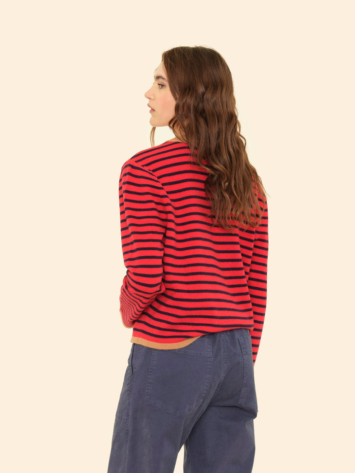 X2509 Sweater Red Stripe Maxwell Sweater Red Stripe Maxwell Sweater