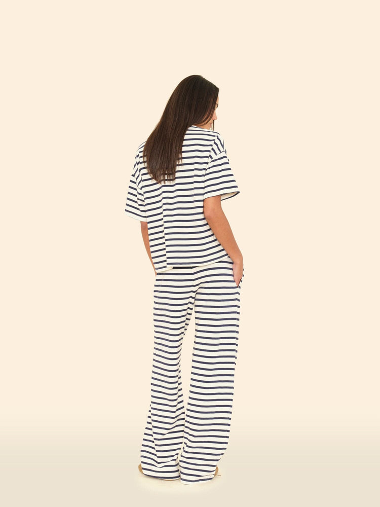 X2509 Sweatpant Natural Stripe Emmette Terry Sweatpant Natural Stripe Emmette Terry Sweatpant