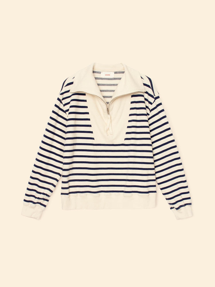 X2509 Sweatshirt Natural Stripe Kat Terry Sweatshirt Natural Stripe Kat Terry Sweatshirt
