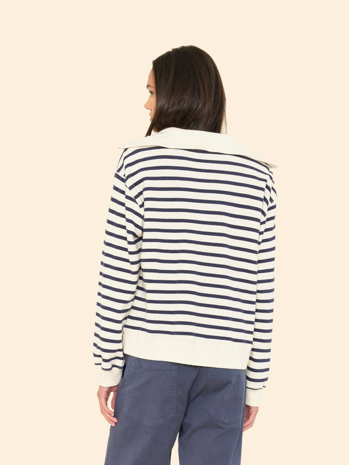 X2509 Sweatshirt Natural Stripe Kat Terry Sweatshirt Natural Stripe Kat Terry Sweatshirt