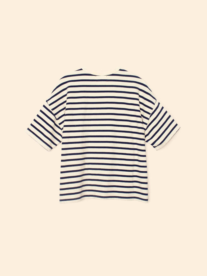 X2509 Tee Natural Stripe Romeo Terry Tee Natural Stripe Romeo Terry Tee