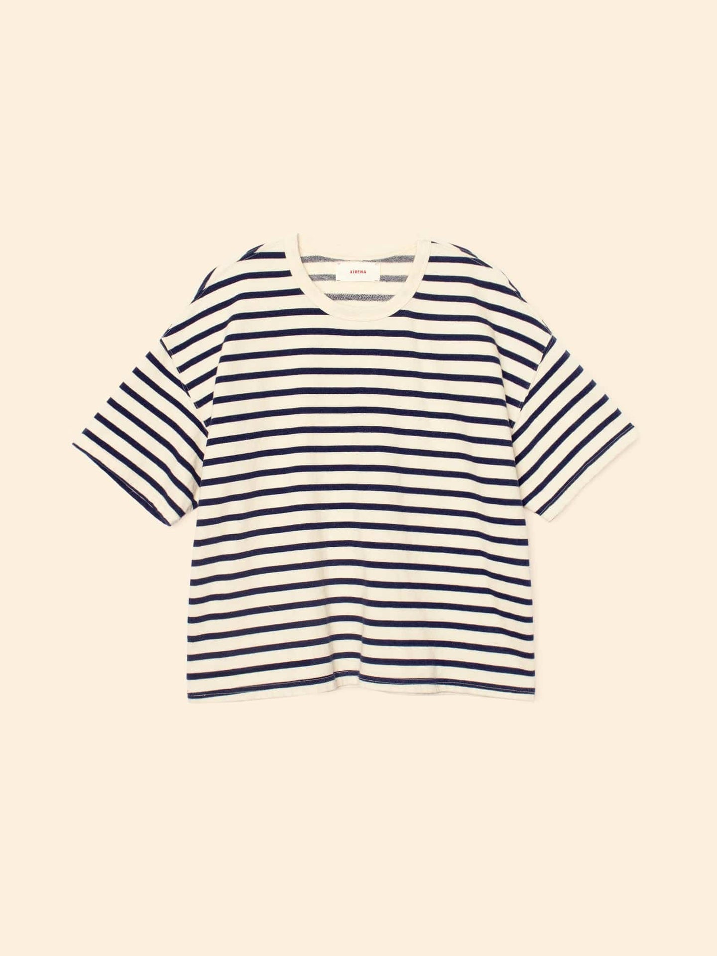 X2509 Tee Natural Stripe Romeo Terry Tee Natural Stripe Romeo Terry Tee