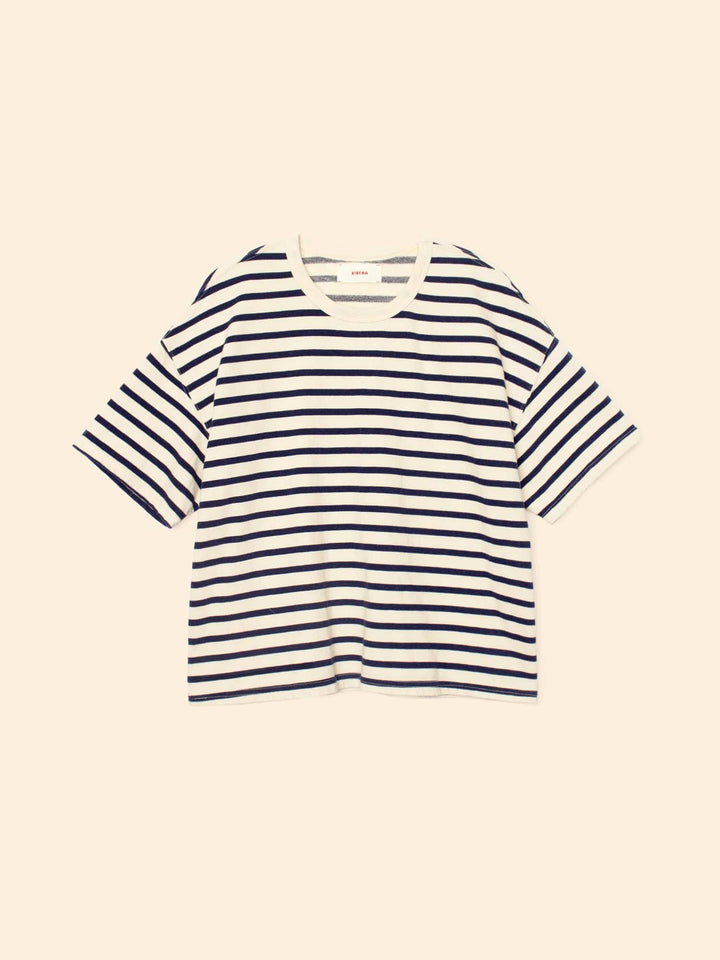 X2509 Tee Natural Stripe Romeo Terry Tee Natural Stripe Romeo Terry Tee