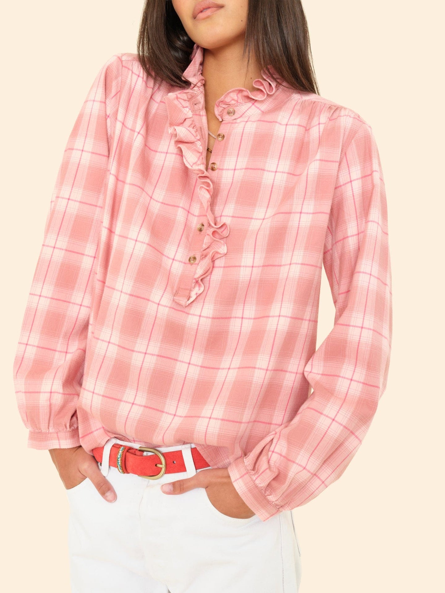 X2509 Top Clay Rose Caspian Top Clay Rose Caspian Top