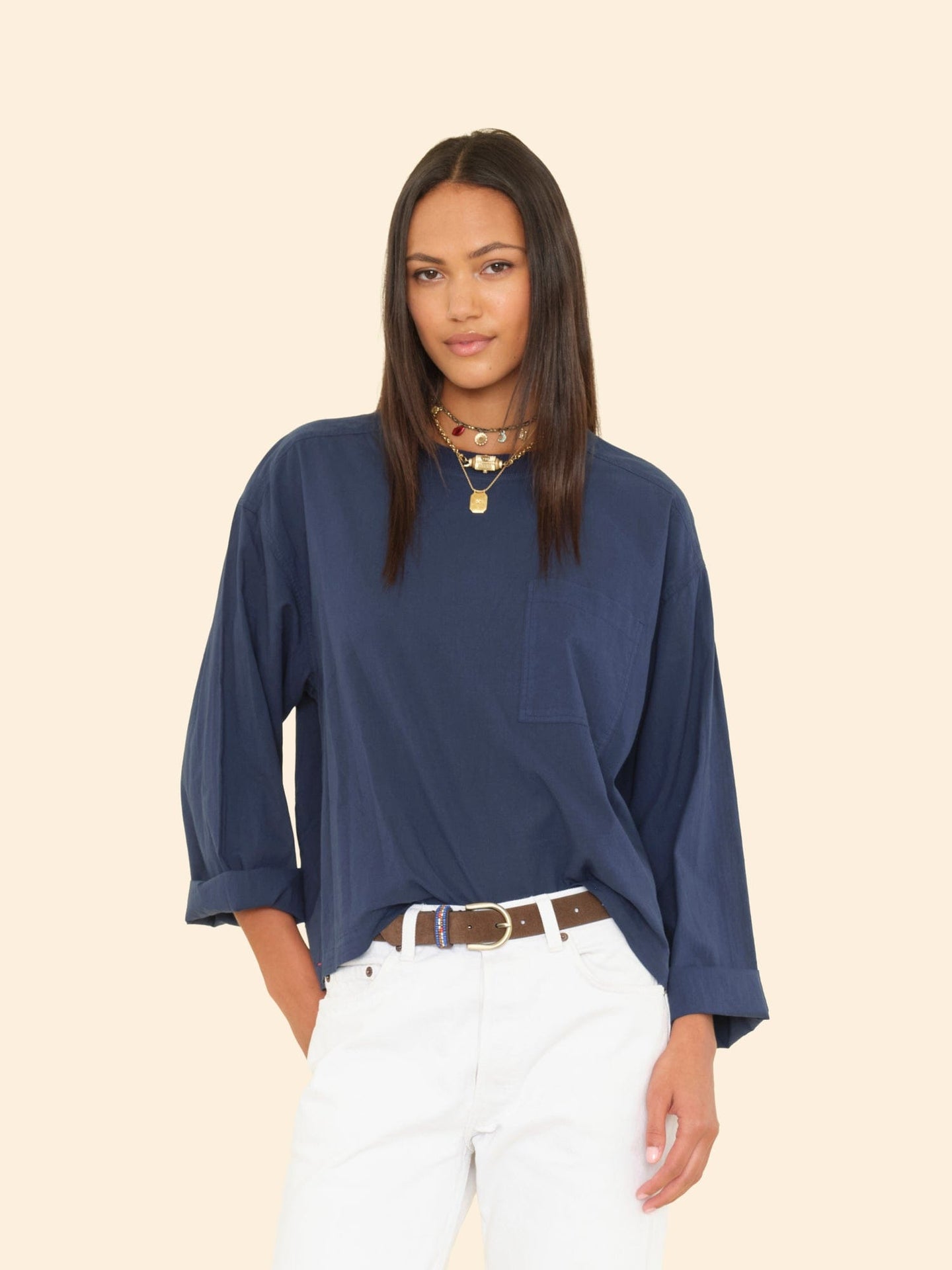 X2509 Top Navy Jordana Top Navy Jordana Top