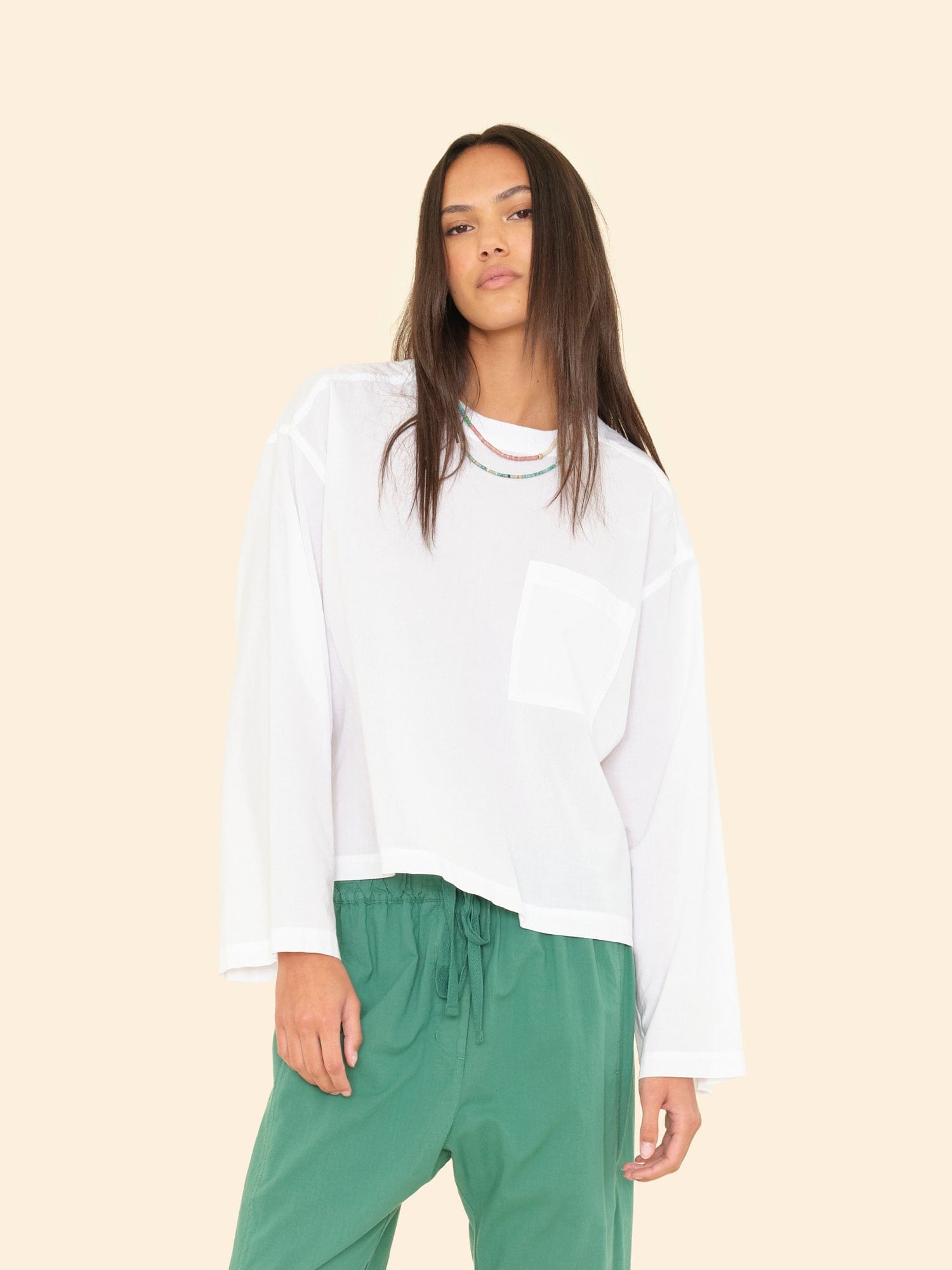 White Jordana Top