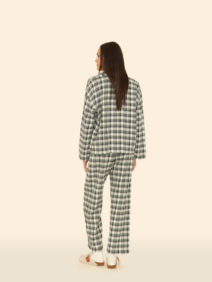 X2510 Pajama Set Green Brook Lyra Plaid Pajama Set Green Brook Lyra Plaid Pajama Set