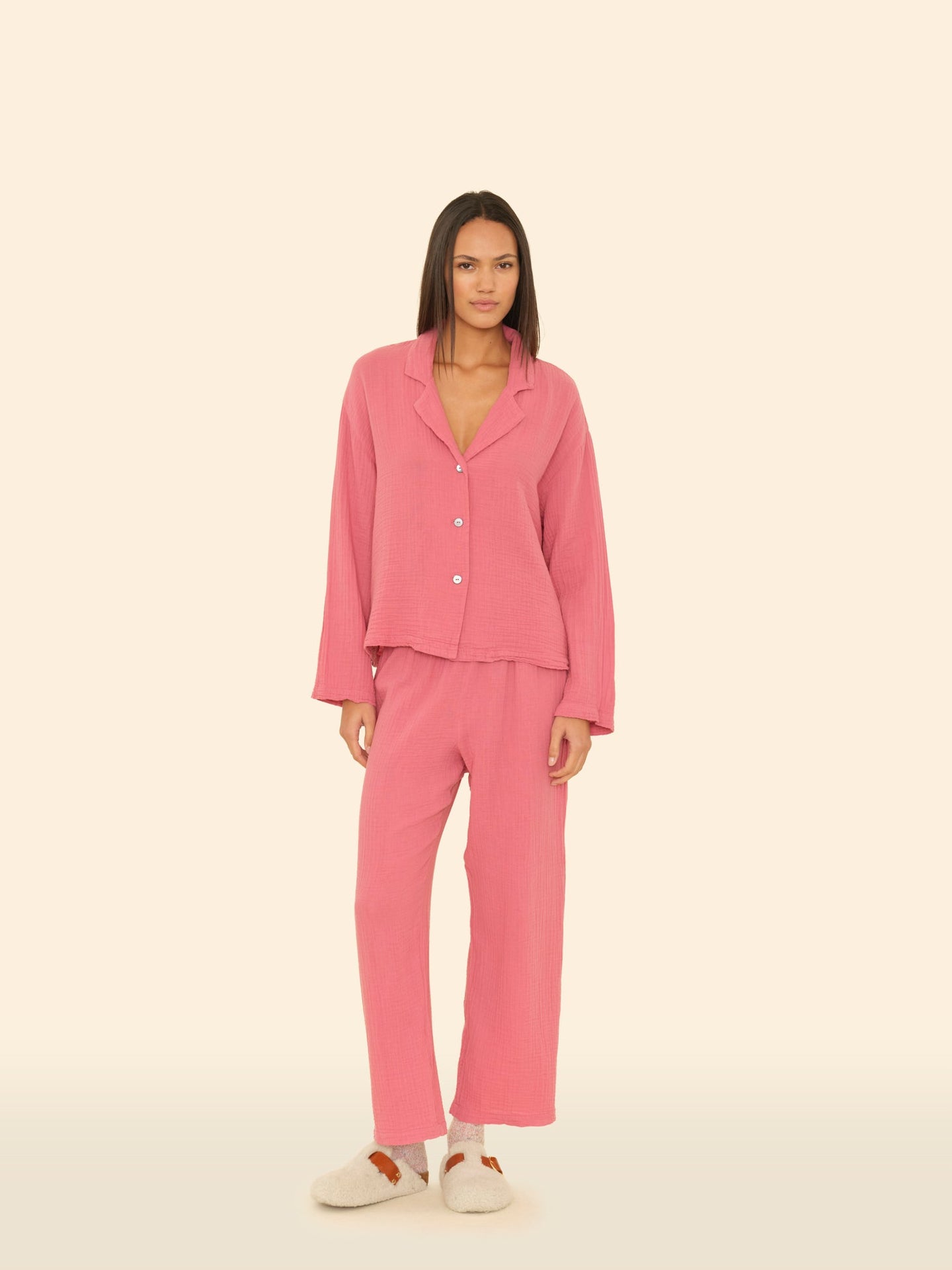 X2510 Pajama Set Rosebloom Lyra Gauze Pajama Set Rosebloom Lyra Gauze Pajama Set