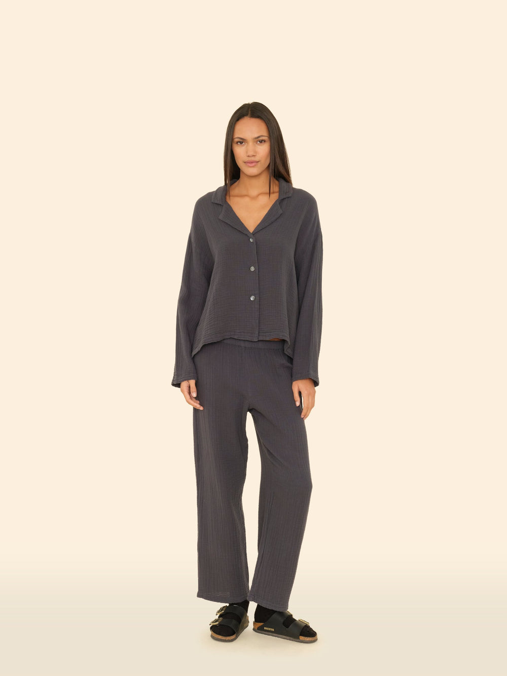 X2510 Pajama Set Stormy Night Lyra Gauze Pajama Set Stormy Night Lyra Gauze Pajama Set