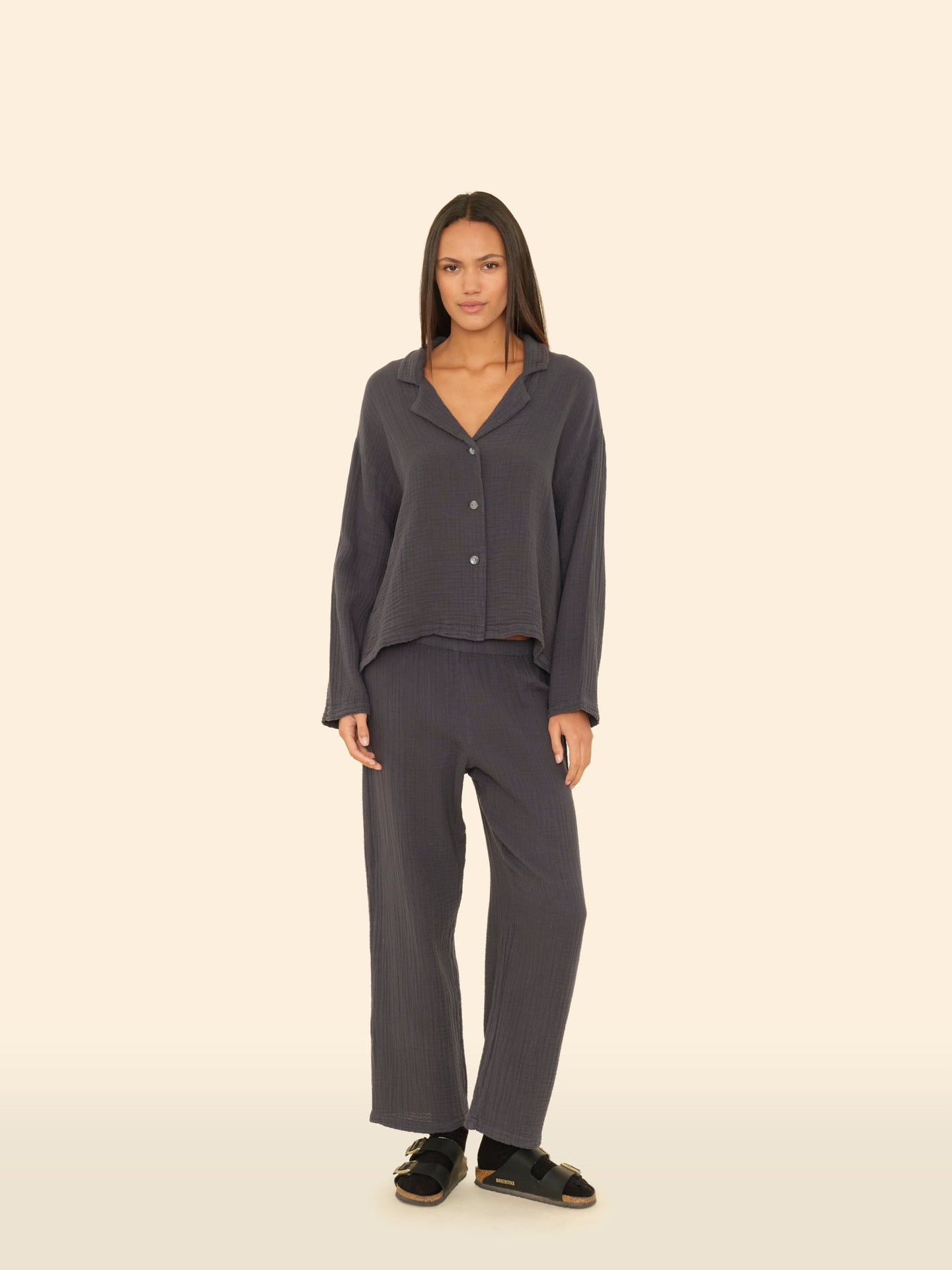 X2510 Pajama Set Stormy Night Lyra Gauze Pajama Set Stormy Night Lyra Gauze Pajama Set