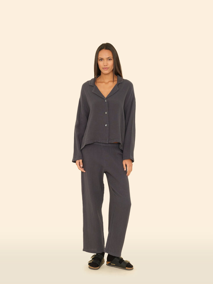 X2510 Pajama Set Stormy Night Lyra Gauze Pajama Set Stormy Night Lyra Gauze Pajama Set