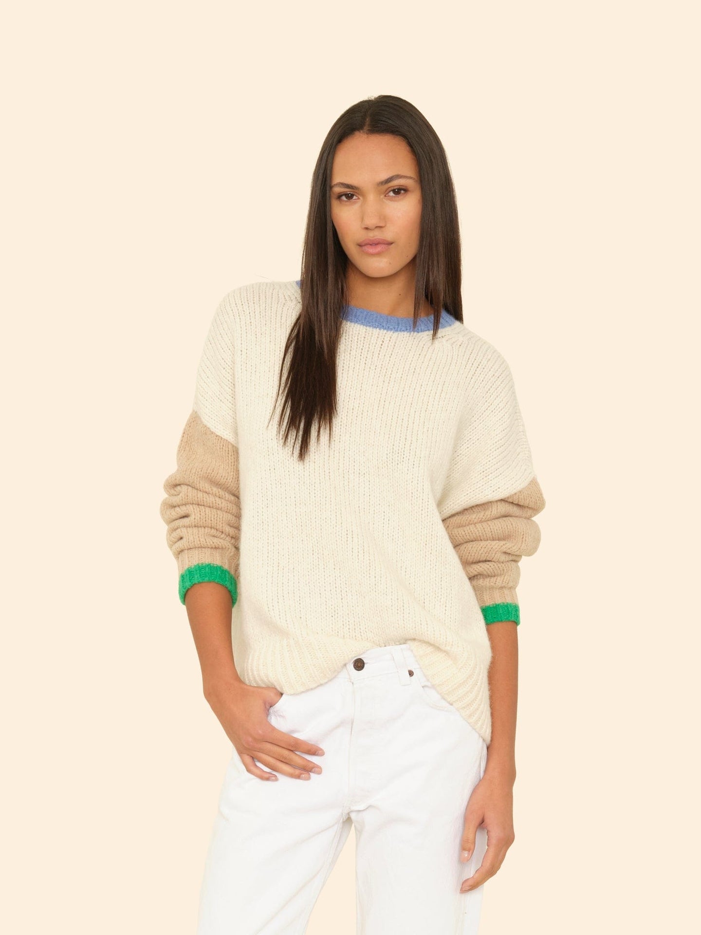 X2510 Sweater Ivory Clay Cora Sweater Ivory Clay Cora Sweater