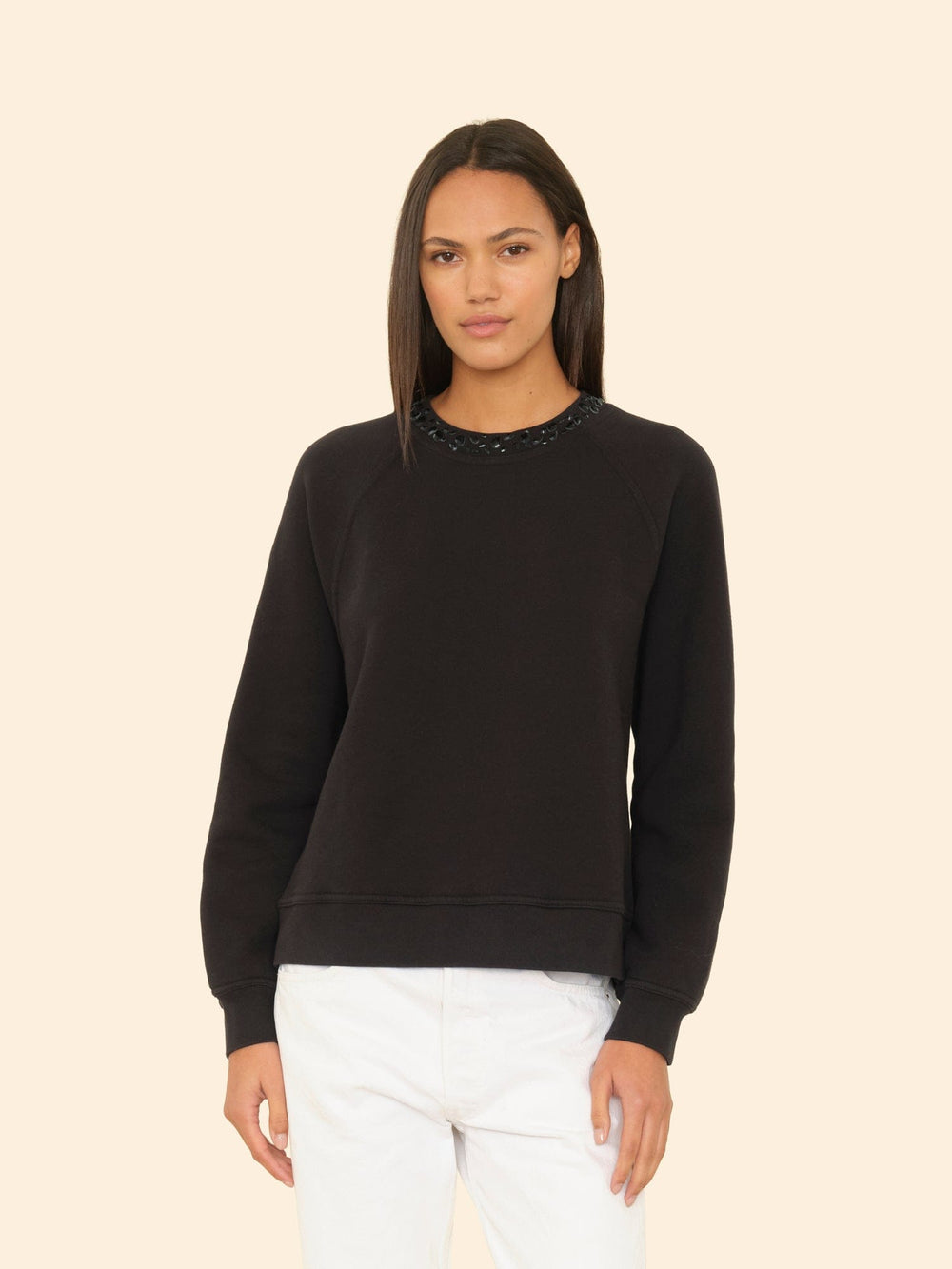 X2510 Sweatshirt Black Whit Sweatshirt Black Whit Sweatshirt