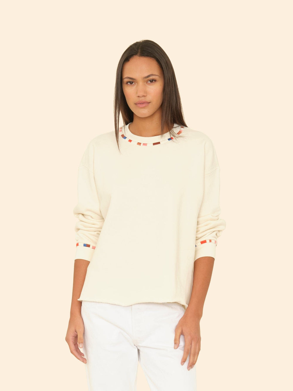 X2510 Sweatshirt Cloud Embroidered Honor Sweatshirt Cloud Embroidered Honor Sweatshirt