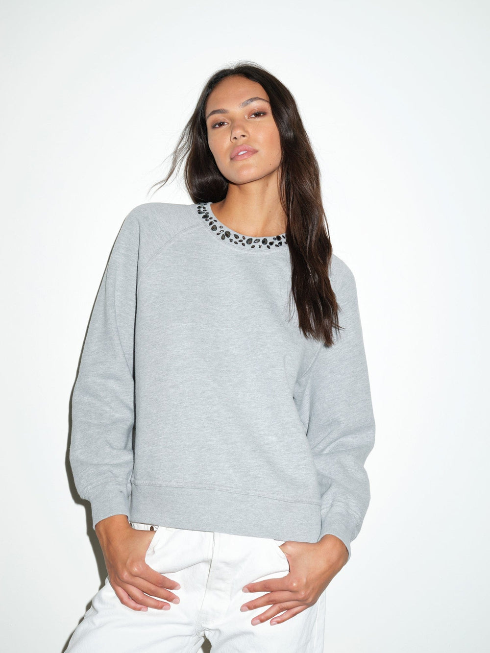 X2510 Sweatshirt Heather Grey Whit Sweatshirt Heather Grey Whit Sweatshirt