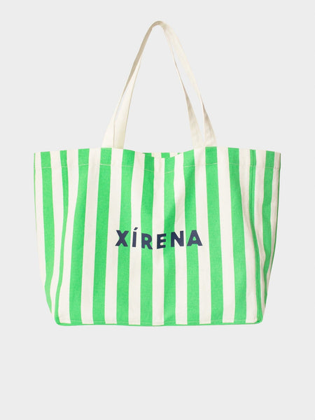 Green Breeze Stripe Layton Tote