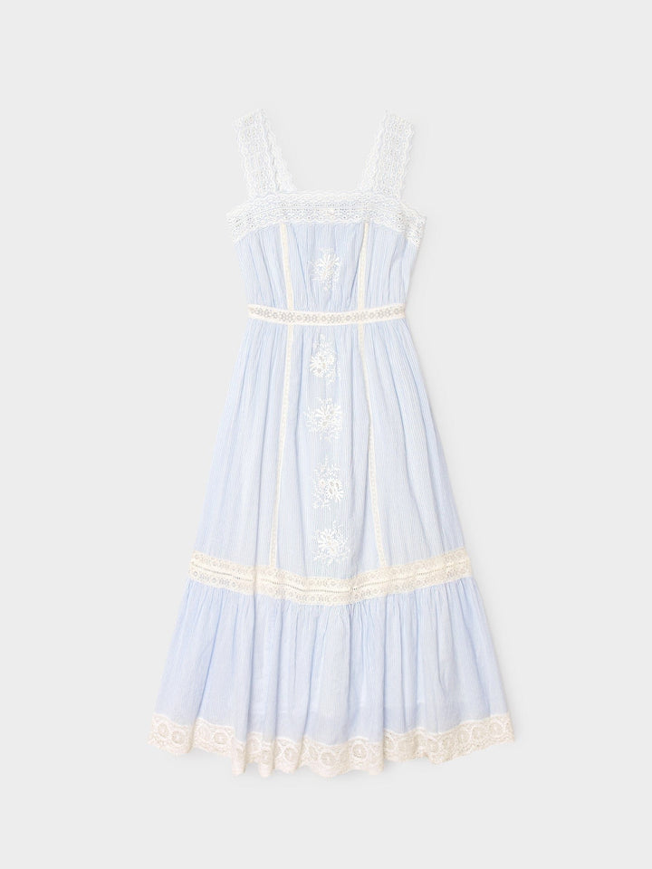 X2601 Dress Blue White Stripe Anita Dress Blue White Stripe Anita Dress