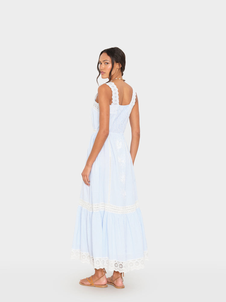 Blue White Stripe Anita Dress Large / Blue White Stripe Blue White Stripe Anita Dress Large / Blue White Stripe