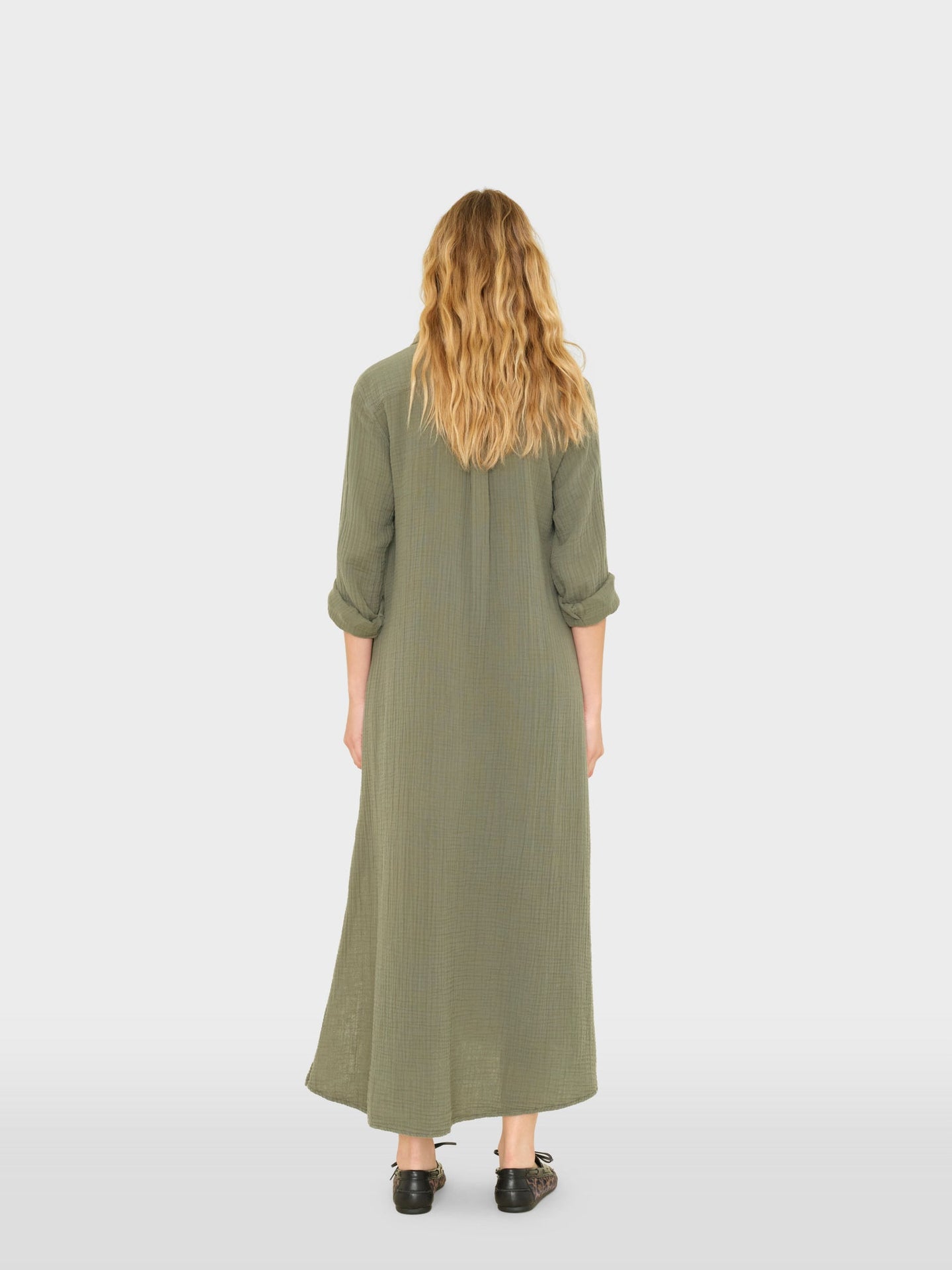 X2601 Dress Olive Moss Boden Gauze Dress Olive Moss Boden Gauze Dress