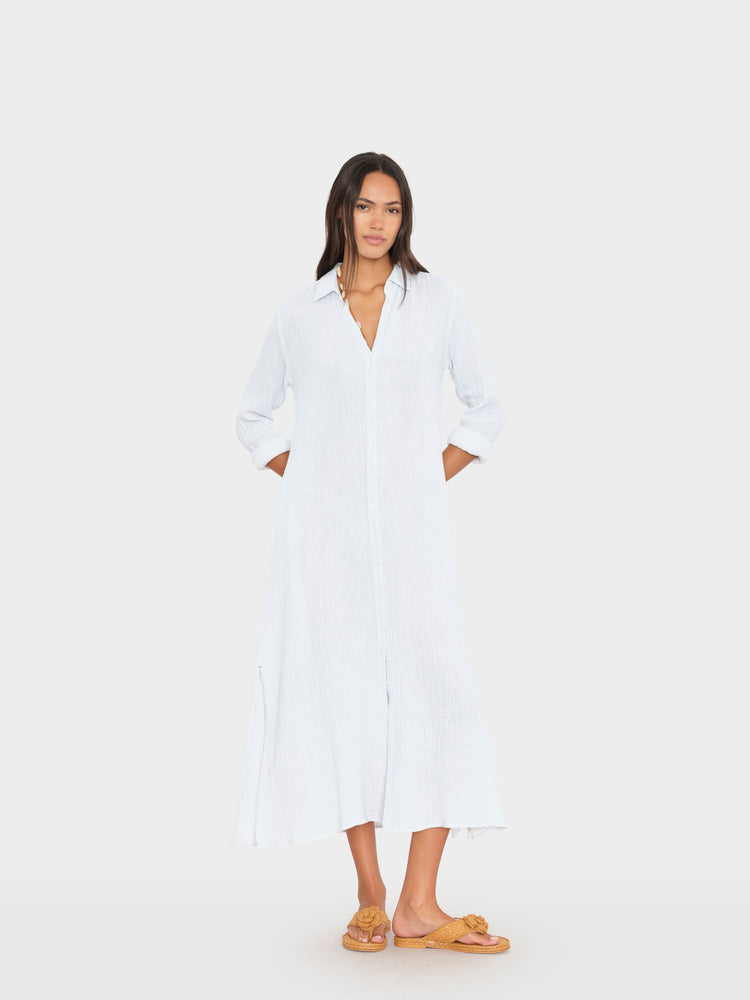 X2601 Dress Pale Sky Boden Gauze Dress Pale Sky Boden Gauze Dress