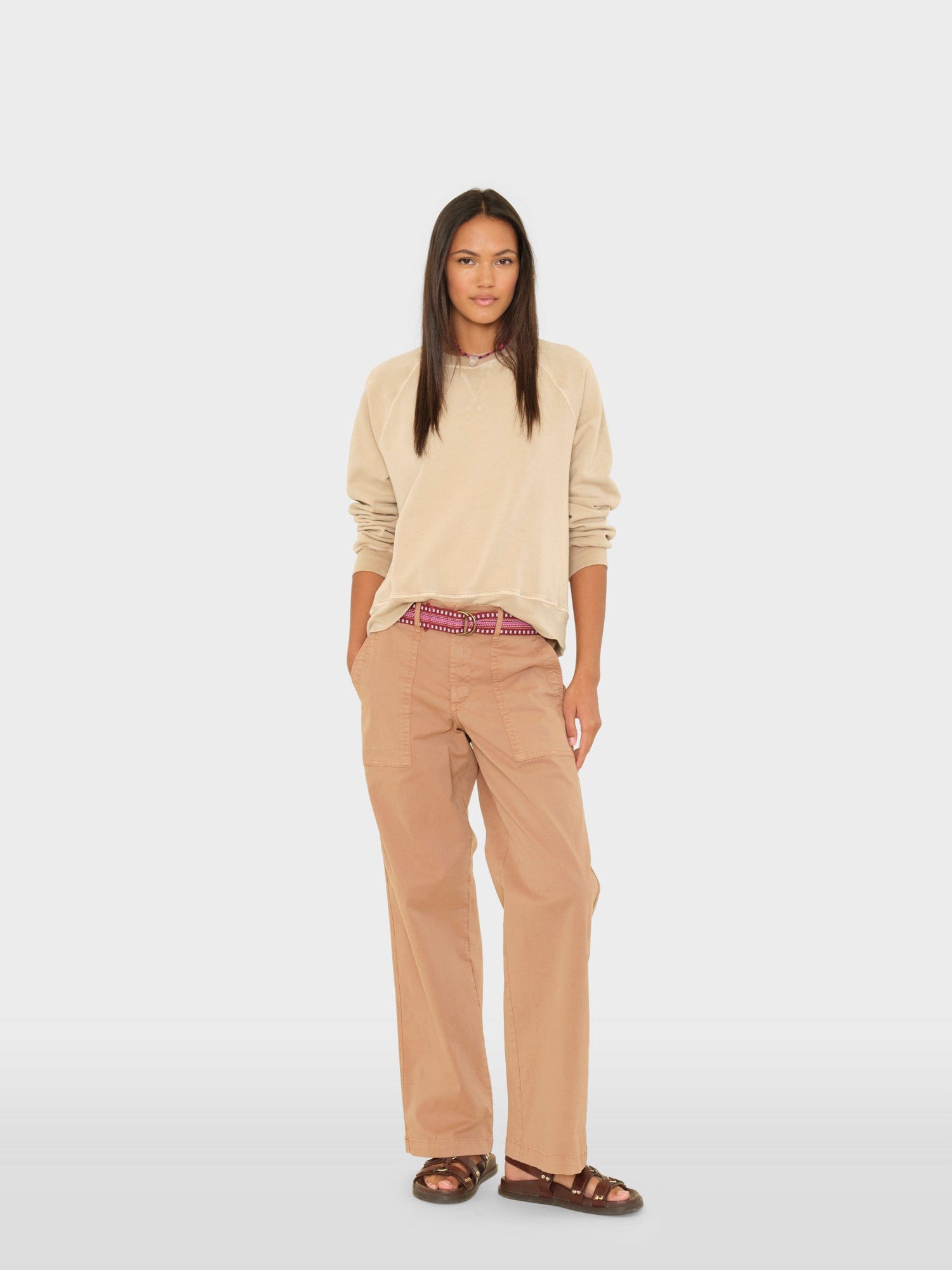 Mocha Florian Twill Pant