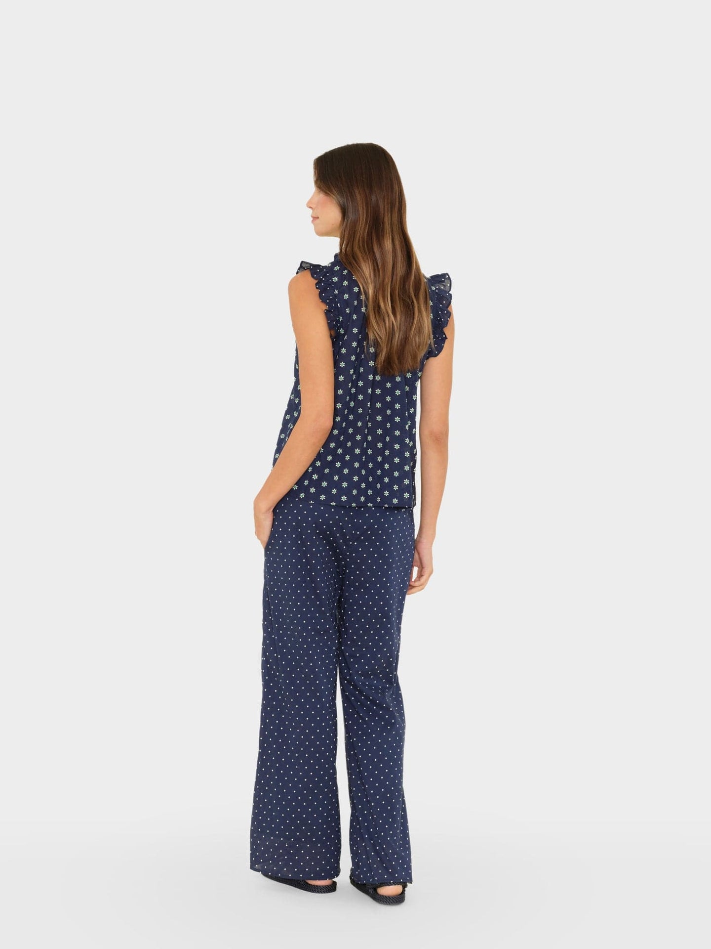 X2601 Pant Navy Daisy Tori Pant Navy Daisy Tori Pant