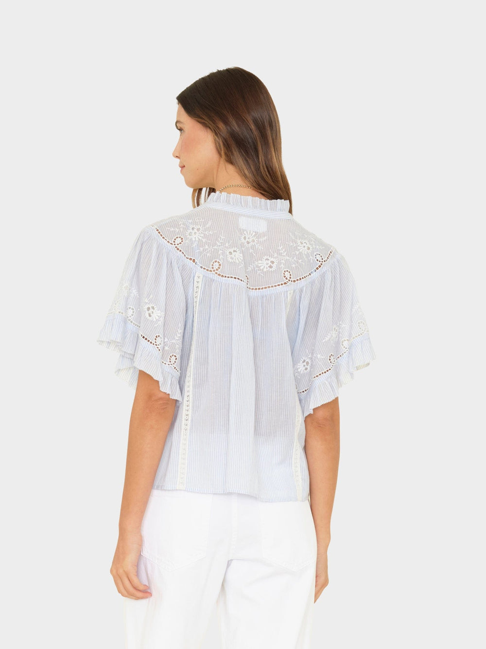 X2601 Shirt Blue White Stripe Mae Shirt Blue White Stripe Mae Shirt