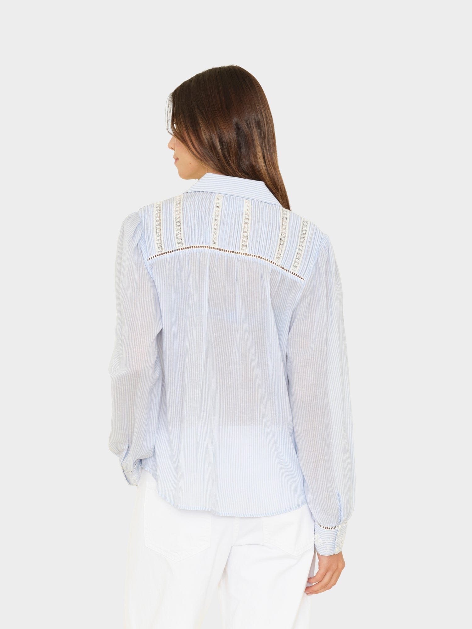 Blue White Stripe Viviana Shirt