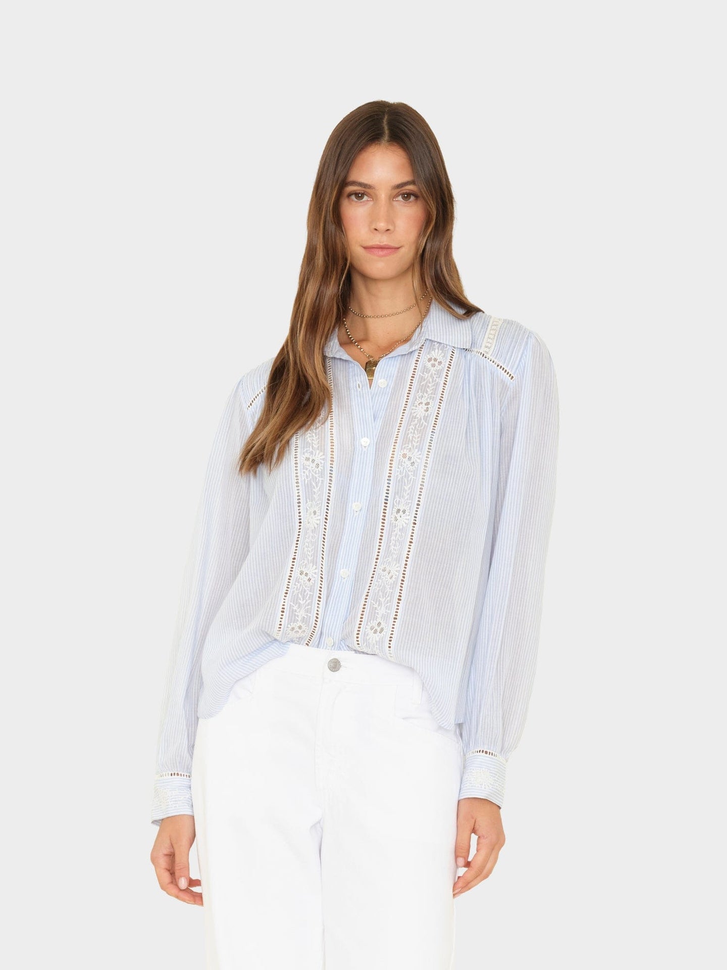 X2601 Shirt Blue White Stripe Viviana Shirt Blue White Stripe Viviana Shirt