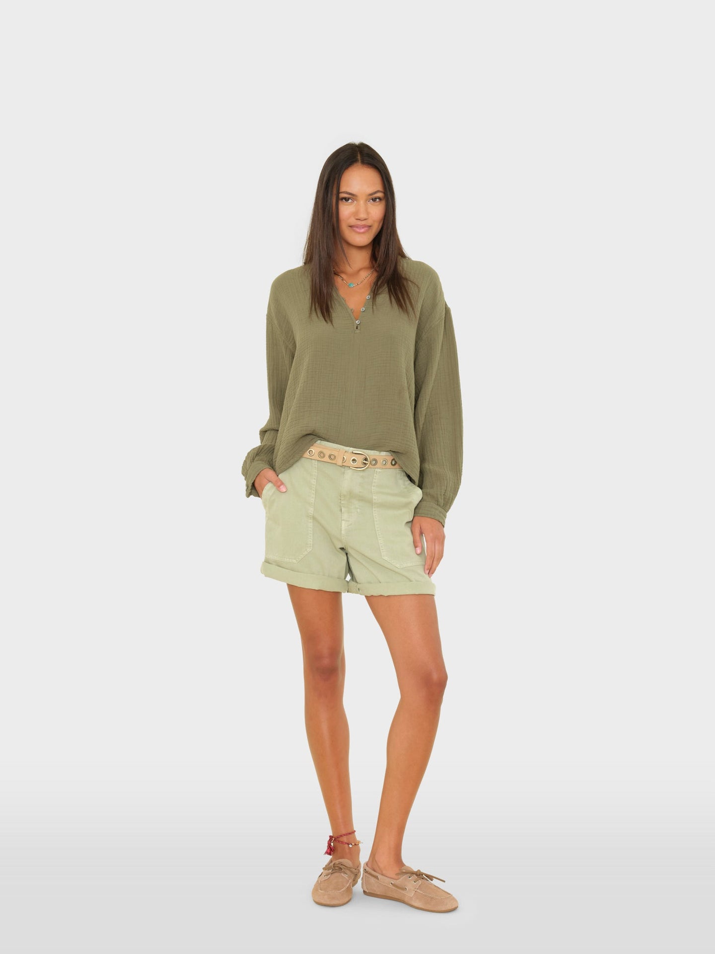 X2601 Short Light Army Toby Twill Short Light Army Toby Twill Short