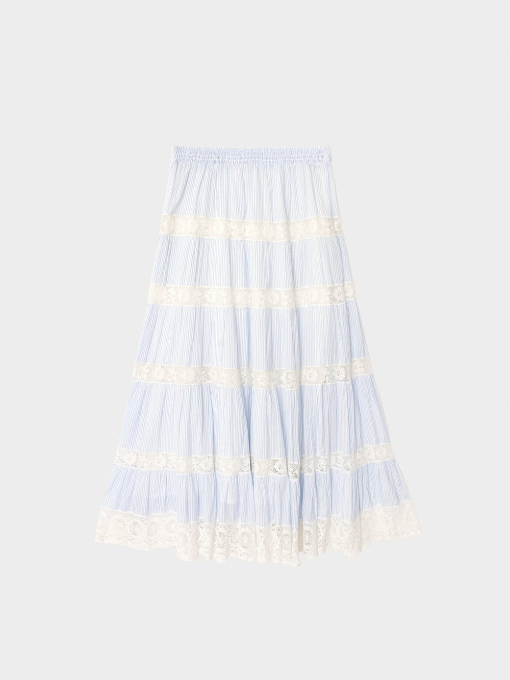 X2601 Skirt Blue White Stripe Amore Skirt Blue White Stripe Amore Skirt
