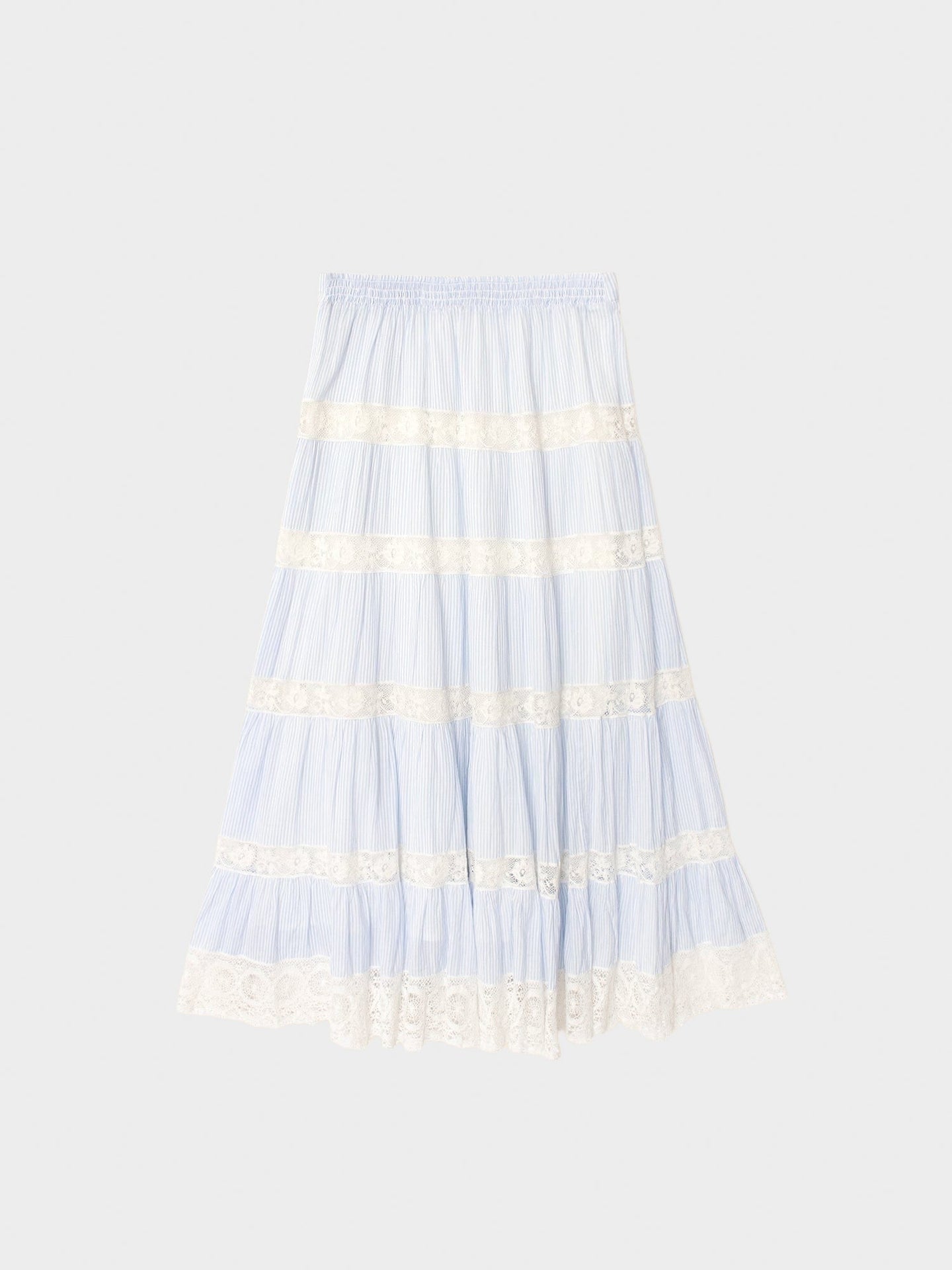 X2601 Skirt Blue White Stripe Amore Skirt Blue White Stripe Amore Skirt