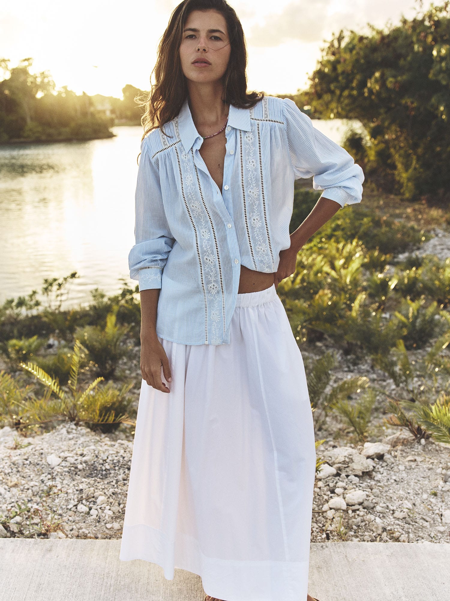 White Leni Top