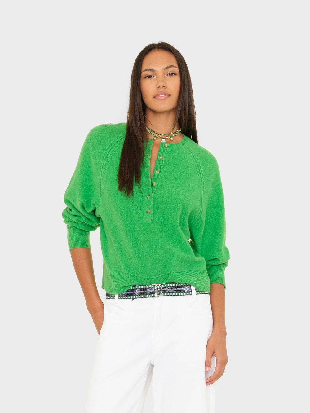 X2601 Sweater Agave Green Griffin Sweater Agave Green Griffin Sweater