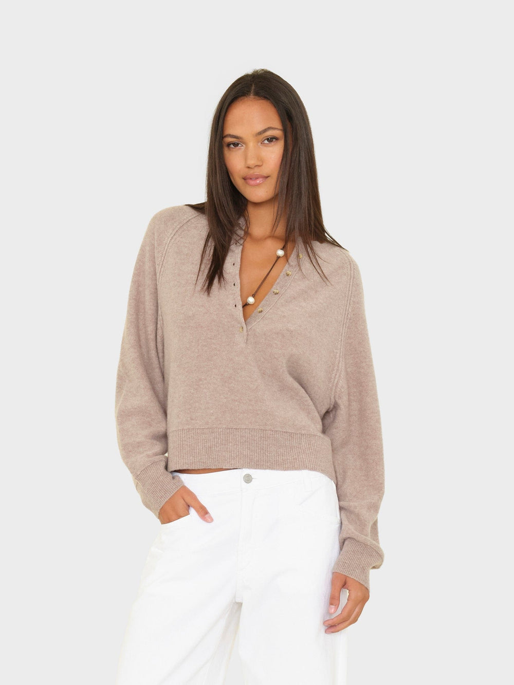 X2601 Sweater Heather Brown Griffin Sweater Heather Brown Griffin Sweater