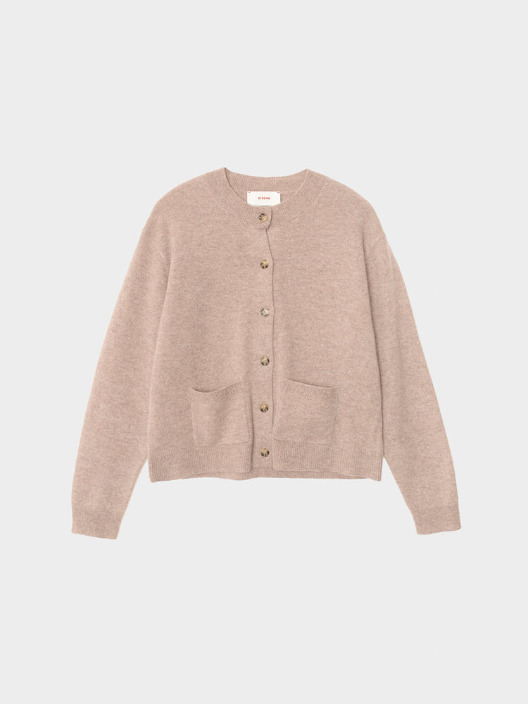 X2601 Sweater Heather Brown Lillian Cardigan Heather Brown Lillian Cardigan