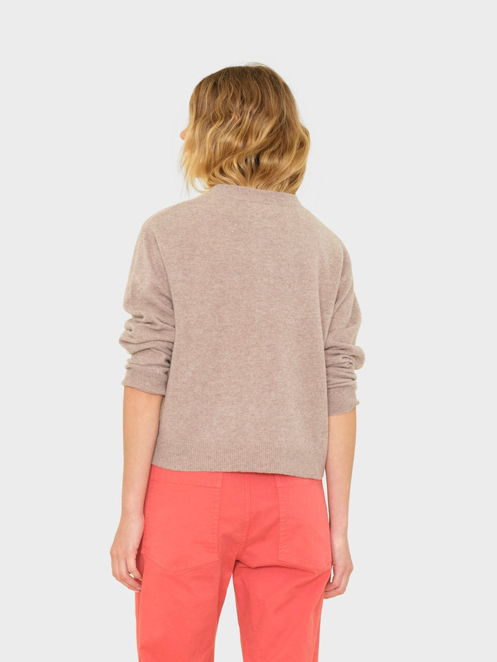 X2601 Sweater Heather Brown Lillian Cardigan Heather Brown Lillian Cardigan