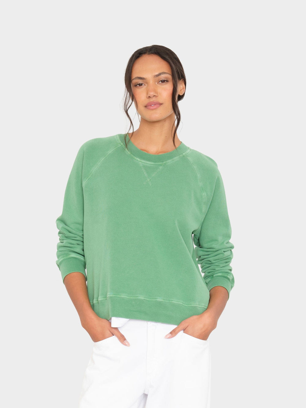 X2601 Sweatshirt Aloe Green Marathon Terry Sweatshirt Aloe Green Marathon Terry Sweatshirt