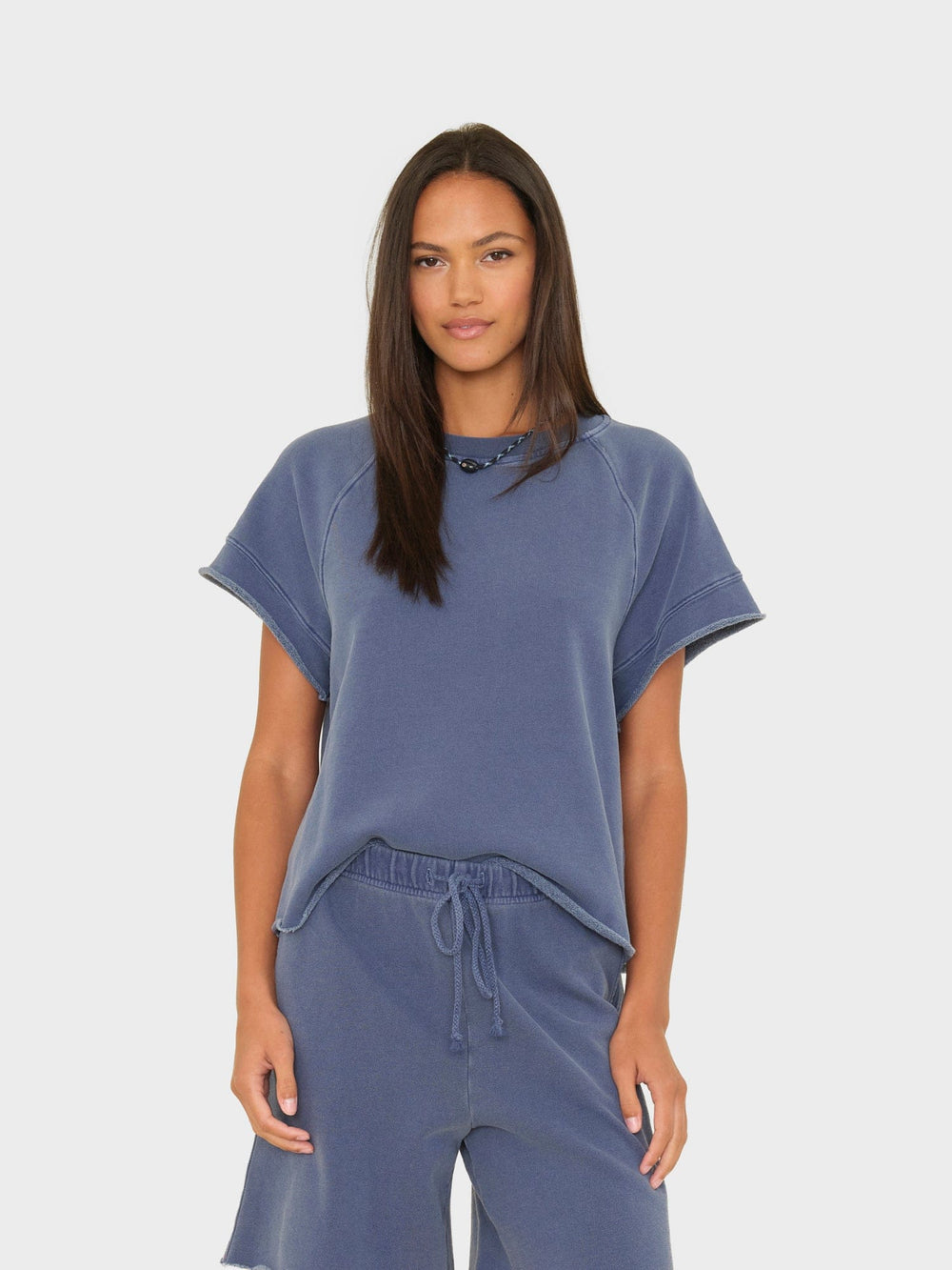 X2601 Sweatshirt Vintage Navy Callie Terry Sweatshirt Vintage Navy Callie Terry Sweatshirt