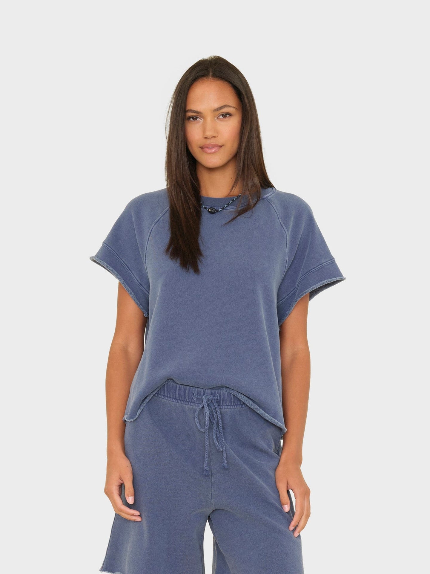 X2601 Sweatshirt Vintage Navy Callie Terry Sweatshirt Vintage Navy Callie Terry Sweatshirt