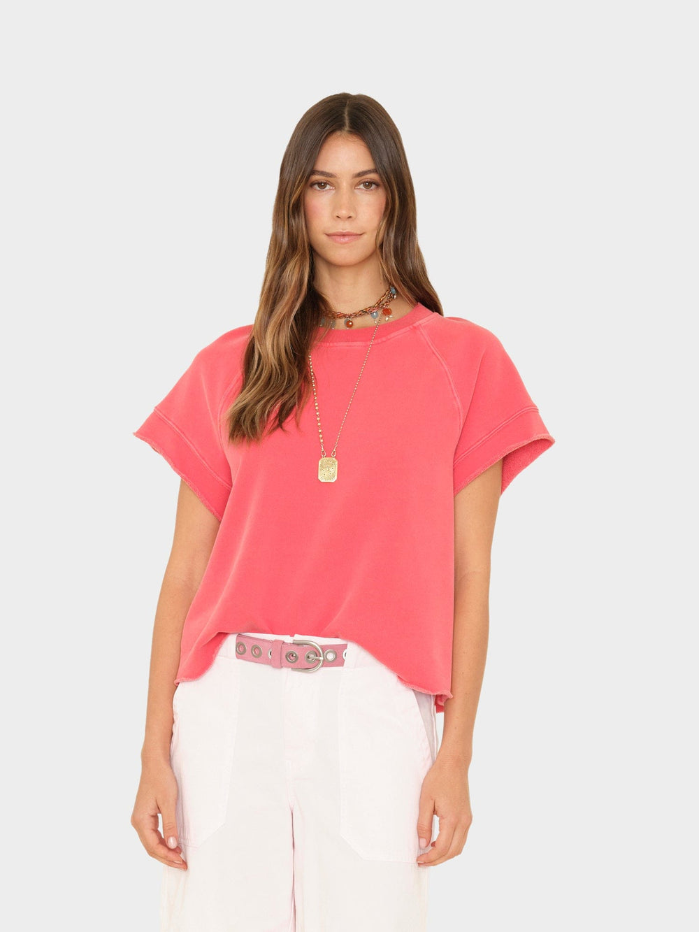 X2601 Sweatshirt Vintage Red Callie Terry Sweatshirt Vintage Red Callie Terry Sweatshirt